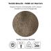 Sofa Cama 2 Lugares 185 cm Duda Tecido Boucle F498 Marrom Milani Store