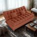 Sofa Cama 2 Lugares 185 cm Duda Tecido Pompeia G500 Terracota Milani Store