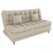 Sofa Cama 2 Lugares 185 cm Duda Tecido Pompeia G504 Bege Milani Store