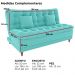 Sofa Cama 2 Lugares 185 cm Duda Veludo Deluxe Sofistc Verde Milani Store