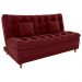 Sofa Cama 2 Lugares 185 cm Duda Veludo E432 Vermelho Milani Store