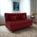 Sofa Cama 2 Lugares 185 cm Duda Veludo E432 Vermelho Milani Store