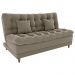 Sofa Cama 2 Lugares 185 cm Duda Veludo E434 Marrom Claro Milani Store