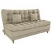 Sofa Cama 2 Lugares 185 cm Duda Veludo Light B251 Bege Milani Store