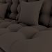 Sofa Cama 2 Lugares 185 cm Duda Veludo Light B255 Marrom Milani Store