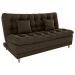Sofa Cama 2 Lugares 185 cm Duda Veludo Maserati Marrom Milani Store