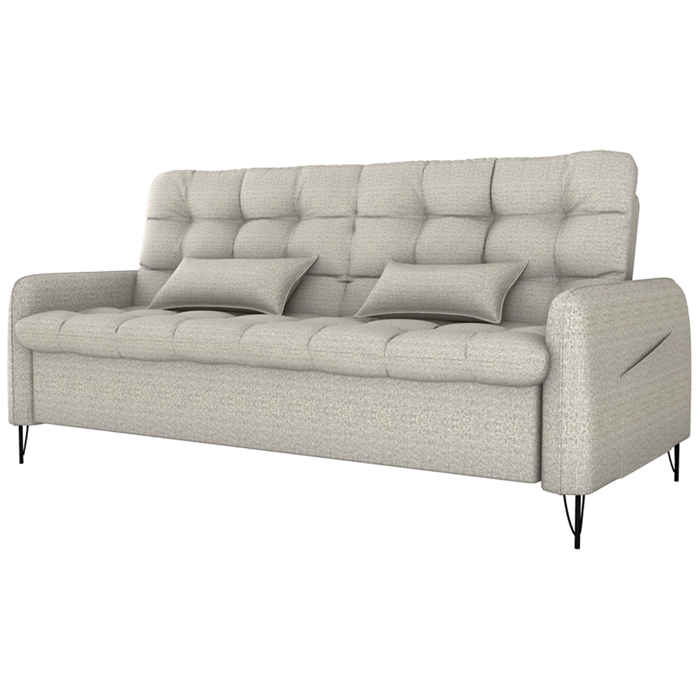 Sofa Cama 2 Lugares 200cm Pillar Linho Plano Milenum Palha Milani Store