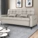 Sofa Cama 2 Lugares 200cm Pillar Linho Plano Milenum Palha Milani Store