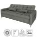 Sofa Cama 2 Lugares 200cm Pillar Linho Vancouver E484 Chumbo Milani Store