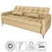 Sofa Cama 2 Lugares 200cm Pillar Linho Vancouver E486 Palha Milani Store