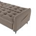 Sofa Cama 2 Lugares 200cm Pillar Veludo E400 Marrom Claro Milani Store