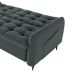 Sofa Cama 2 Lugares 200cm Pillar Veludo E401 Chumbo Milani Store