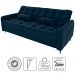 Sofa Cama 2 Lugares 200cm Pillar Veludo E403 Azul Milani Store