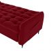Sofa Cama 2 Lugares 200cm Pillar Veludo E404 Vermelho Milani Store