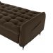 Sofa Cama 2 Lugares 200cm Pillar Veludo E405 Marrom Milani Store