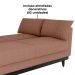 Sofa Cama 2 Lugares 203 cm Boucle Marrom Corino Preto Milani Store