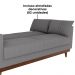 Sofa Cama 2 Lugares 203 cm Esther Boucle Cinza Corino Whisk Milani Store