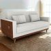 Sofa Cama 2 Lugares 203 cm Esther Boucle Natural Corino Whisk Milani Store