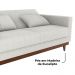 Sofa Cama 2 Lugares 203 cm Esther Boucle Natural Corino Whisk Milani Store