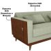 Sofa Cama 2 Lugares 203 cm Esther Boucle Oliva Corino Whisk Milani Store