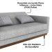 Sofa Cama 2 Lugares 203 cm Linho Plano Milenum Palha Corino Whisk Milani Store