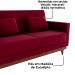 Sofa Cama 2 Lugares 203 cm Veludo Maserati Vermelho Corino Whisk Milani Store
