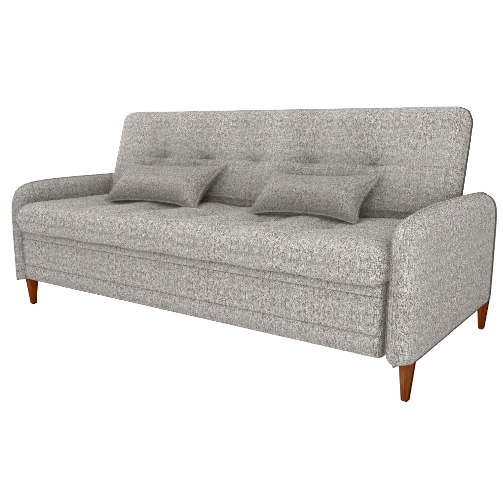 Sofa Cama 2 Lugares 206 cm Donna Linho Vancouver E483 Bege Milani Store