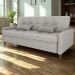 Sofa Cama 2 Lugares 206 cm Donna Linho Vancouver E483 Bege Milani Store