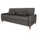 Sofa Cama 2 Lugares 206 cm Donna Linho Vancouver E484 Chumbo Milani Store