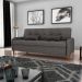 Sofa Cama 2 Lugares 206 cm Donna Linho Vancouver E484 Chumbo Milani Store