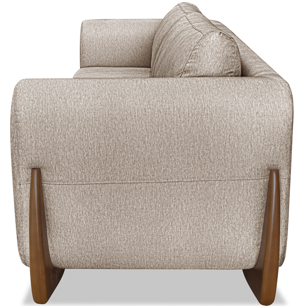 Sofa Jolie 2 Lugares 160cm Pes Boomerang Linho 211 Areia Ezz