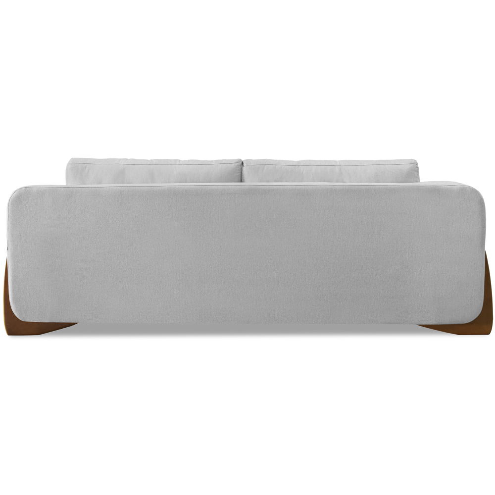 Sofa Jolie 2 Lugares 160cm Pes Boomerang Linho 211 Grigio Ezz