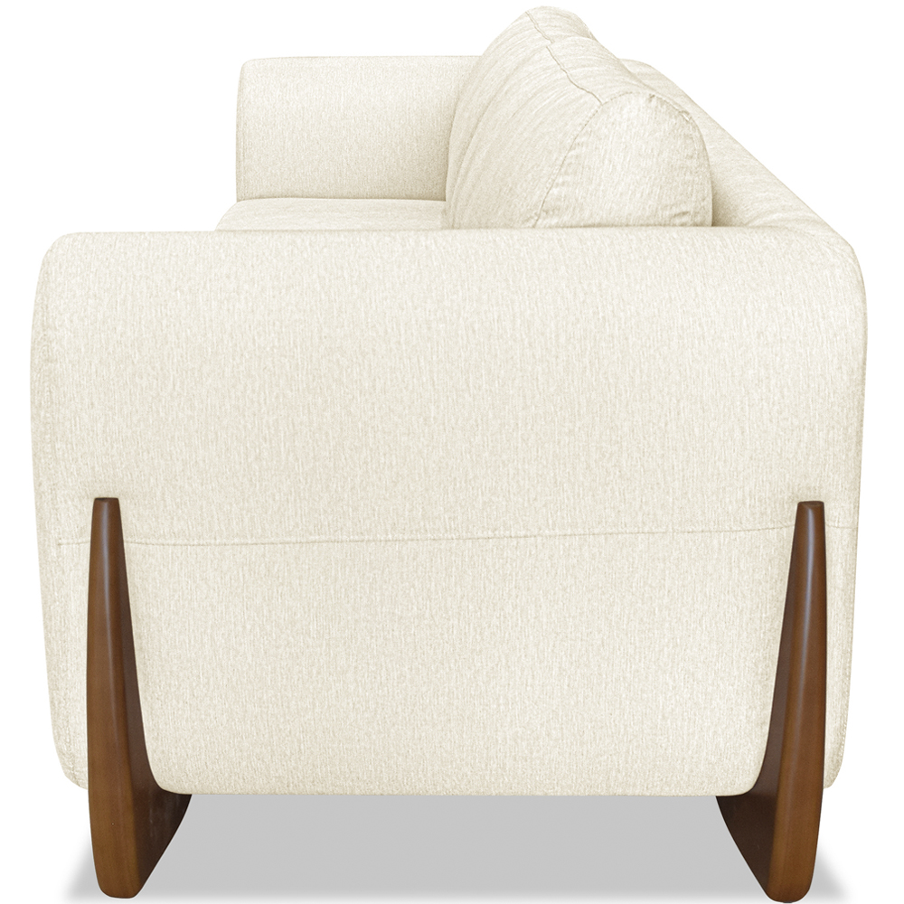 Sofa Jolie 2 Lugares 160cm Pes Boomerang Linho 211 Natural Ezz