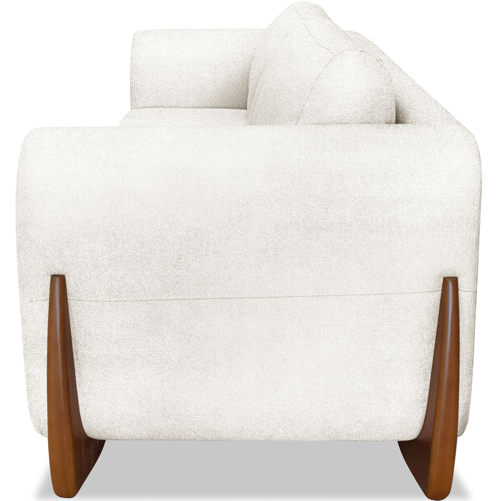 Sofa Jolie 2 Lugares 160cm Pes Boomerang Linho Boucle 3300 Ezz