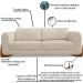 Sofa Jolie 2 Lugares 160cm Pes Boomerang Linho Boucle 3301 Ezz