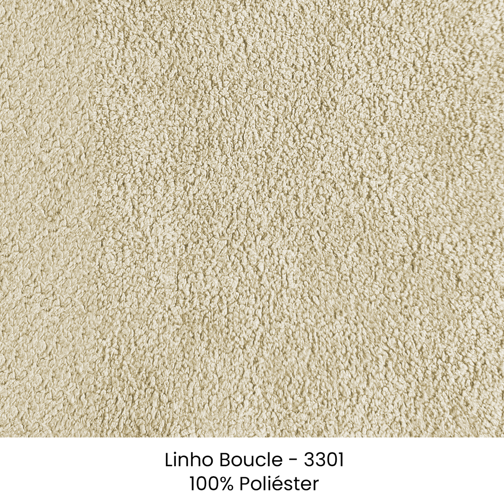 Sofa Jolie 2 Lugares 160cm Pes Boomerang Linho Boucle 3301 Ezz