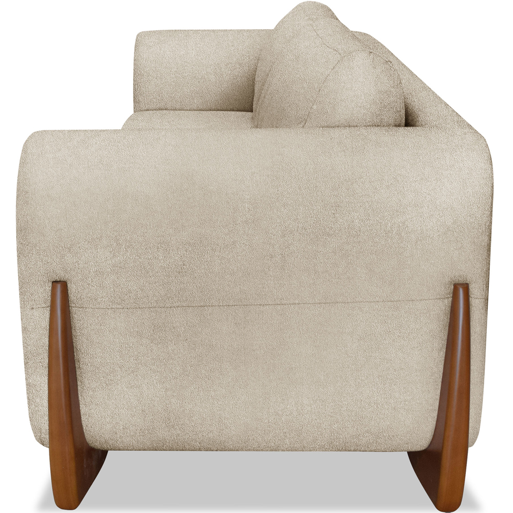 Sofa Jolie 2 Lugares 160cm Pes Boomerang Linho Boucle 3301 Ezz