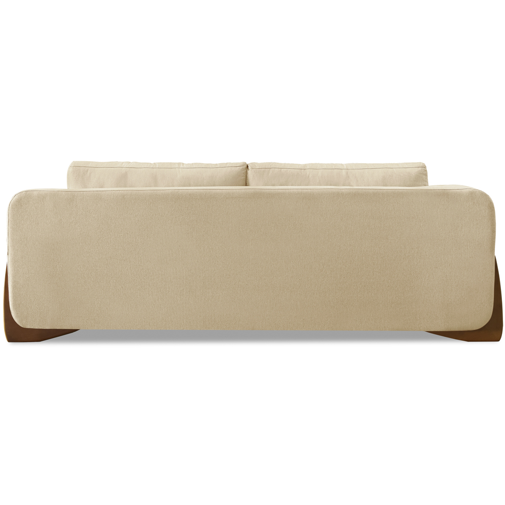 Sofa Jolie 2 Lugares 180cm Pes Boomerang Linho 212 Dourado Ezz