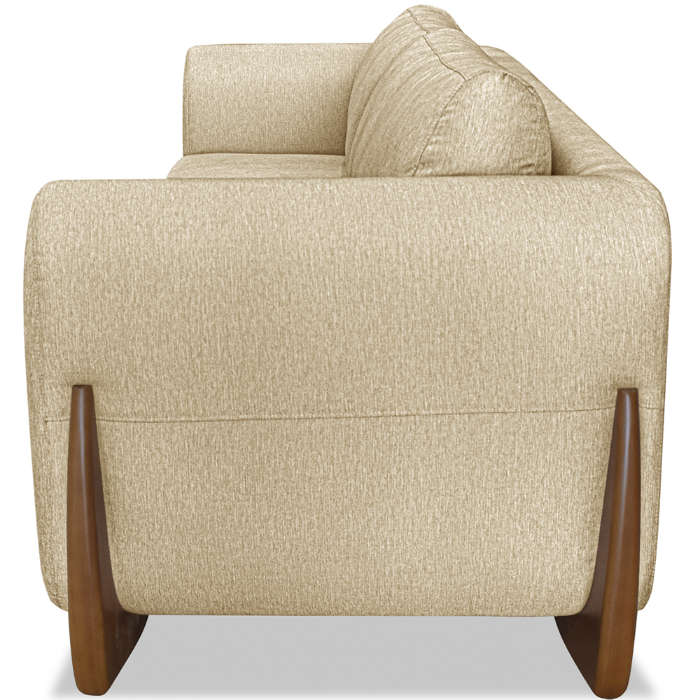 Sofa Jolie 2 Lugares 180cm Pes Boomerang Linho 212 Dourado Ezz
