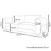 Sofa Jolie 3 Lugares 200cm Pes Boomerang Linho Boucle 3302 Ezz