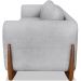 Sofa Jolie 3 Lugares 200cm Pes Boomerang Linho Boucle 3302 Ezz