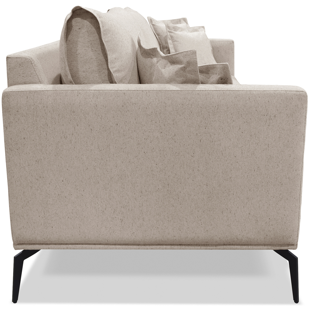 Sofa Liv 2 Lugares 180cm Pes Aço Linho 232 Areia Ezz