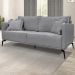 Sofa Liv 2 Lugares 180cm Pes Aço Linho 232 Cinza Ezz