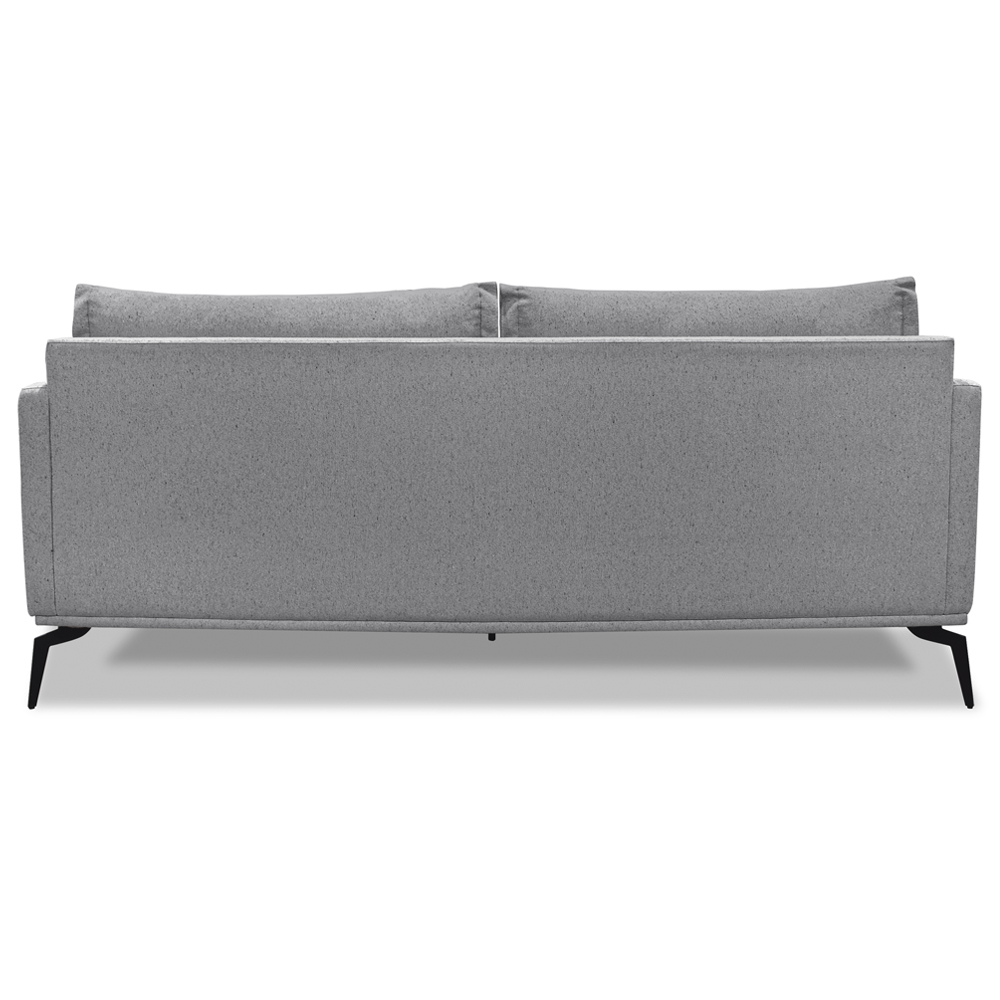 Sofa Liv 2 Lugares 180cm Pes Aço Linho 232 Cinza Ezz