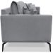 Sofa Liv 2 Lugares 180cm Pes Aço Linho 232 Cinza Ezz