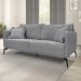 Sofa Liv 2 Lugares 180cm Pes Aço Linho 232 Cinza Ezz