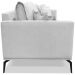 Sofa Liv 2 Lugares 180cm Pes Aço Linho 232 Grigio Ezz