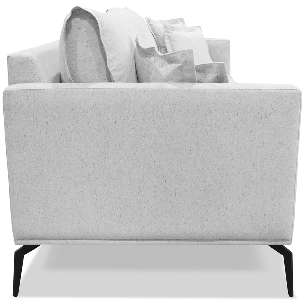 Sofa Liv 2 Lugares 180cm Pes Aço Linho 232 Grigio Ezz
