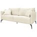 Sofa Liv 2 Lugares 180cm Pes Aço Linho 232 Natural Ezz