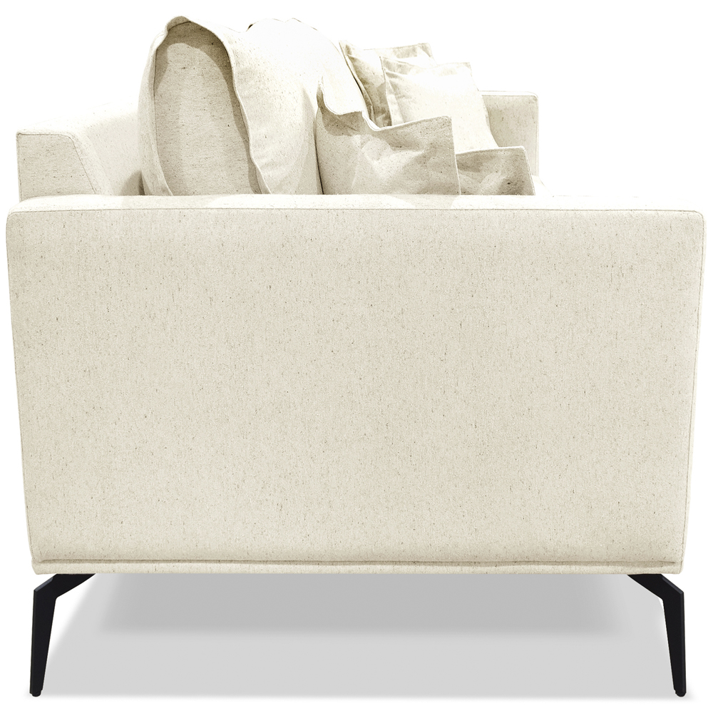Sofa Liv 2 Lugares 180cm Pes Aço Linho 232 Natural Ezz
